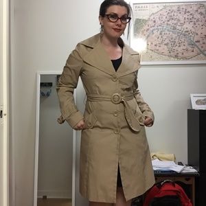 H&M Beige Single Breasted Trench Coat 🧥